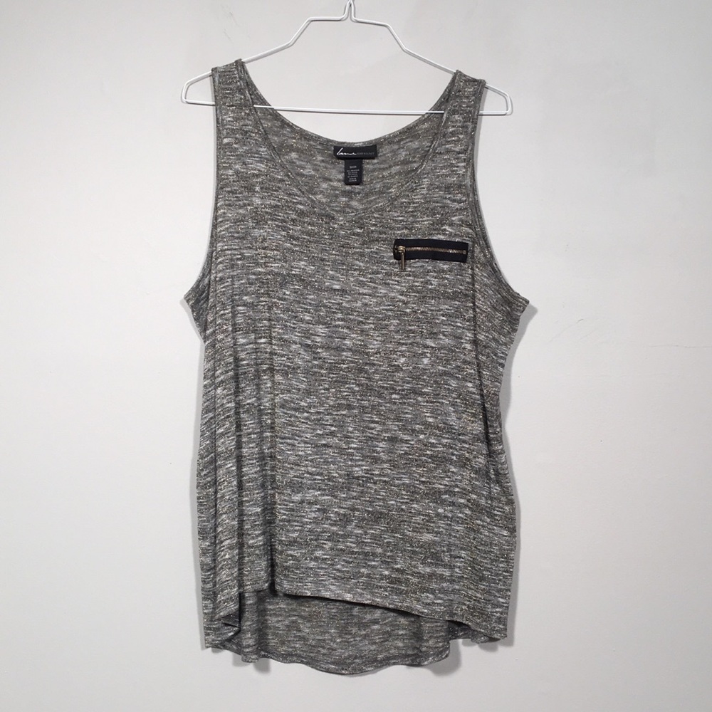 Lane Bryant Zipper Embellished Tank Top - 22/24 - Picture 2 of 5